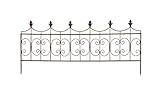 Rankgitter Rankhilfe Zaunelement Zaun Gartenzaun Garten Deko Gartendeko Dekozaun Dekogitter Ziergitter Gitter Spalier Metall 114 cm braun SW110341