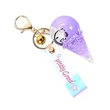 WRITWAA Schlüsselanhänger Tasche Schlüsselbund Drachen Kaninchen Plüschtiere kawaii keychain panda schlüsselhalsband Panda- für Frauen schwimmendes Panda- Violett