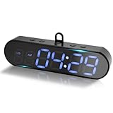 Tragbare Gym Timer, LED Intervall Timer Fitness-Timer-Uhr, Magnetischer Workout Intervall-Timer Stoppuhr Countdown/Up-Uhr Multifunktional USB Wiederaufladbarer Digitaler Fitness Timer Für Home Gym