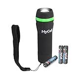 HyCell Mini LED Taschenlampe zoombar & fokussierbar inkl. AAA Batterien - Handliche LED Leuchte mit stufenloser Fokussierung - Handlampe ideal für Camping Werkstatt Handtasche Garten Kinder Outdoor