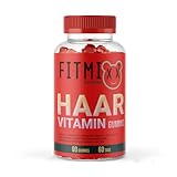 Fitmixx Haarvitamin Gummibärchen - hochdosierte Biotin Gummibärchen - Zuckerfrei - Vegan - Lactosefrei - Haarvitamine für normales Haarwachstum mit 4000 μg Biotin - Haut Haar Nägel Komplex