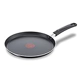 Tefal B56410 Day by Day On Crêpepfanne | 25 cm | Antihaftbeschichtung | Thermo-Signal | für alle Herdarten AUßER Induktion | Aluminium | Schwarz