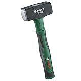 Bosch Fäustel 1000g (Heavy-Duty Hammer; große Schlagfläche; Robuster Kohlenstoffstahl; Symmetrischer Kopf; Softgrip-Handgriff mit Glasfaserkern für komfortables Arbeiten mit geringer Vibration)