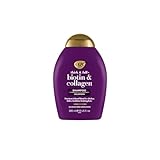 OGX Biotin & Collagen Shampoo (385 ml), kräftigendes Haarshampoo für feines & dünnes Haar, mit Vitamin B7 Biotin & Kollagen, ohne Sulfate