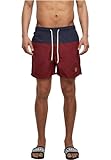 Urban Classics Herren Badehose Block Swim Shorts nvy/burgundy M