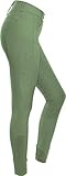 RIDERS CHOICE High Waist Vollbesatzreithose, Damen Reithose mit Silikonvollbesatz und Handytasche - RidersDeal Collection für Reiter, Duck Green, Gr. 36