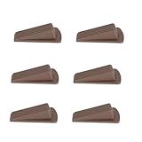 6 Stück Türstopper, Dicker, Flexibler TPR-Türkeil, Stapelbarer, Verformungssicherer Türstopper für Familienbüros mit 3,1 Cm Abstand, Dunkelgrau (BROWN)