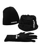 Derbystar Unisex – Erwachsene Winter-Set v22, Schwarz, 7