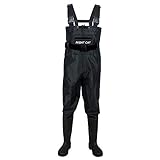 Night Cat Wathose Herren Damen Frauen Wathose mit Stiefeln wasserdichte Atmungsaktive Crosswater Waders