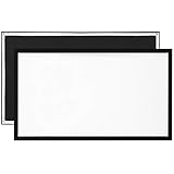 VEVOR Beamer Leinwand 257 cm x 150 cm, Projektion Leinwand Diagonale Größe 279 cm, Leinwand Deckenmontage aus PVC, 15 kg Projektionsfläche mit Blickwinkel von 160°, für Outdoor-Aktivitäten