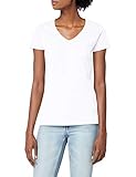 Lady-Fit Valueweight V-Neck T-Shirt von Fruit of the Loom Weiß M