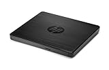 HP externes CD-/ DVD Laufwerk inkl CD und DVD Brenner mit USB Anschluss (F6V97AA) schwarz