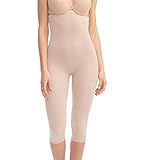 FarmaCell 123 (Beige, L/XL) Massierende reduzierende Miederhose Hohe Taille unter dem Knie