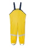 Playshoes Matschhose Regenlatzhose Ungefüttert Unisex Kinder Wind- und wasserdichte Regenhose Regenbekleidung, gelb, 140