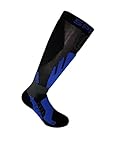 SPRING Motocross / MTB Socken - TOURING WINTER schwarz-blau: Größe Socken: 42-44