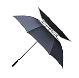 VCADEN Schirm Regenschirm Großer Golfschirm, 62 Zoll, Belüftet, Winddicht, Automatisch Öffnend, Doppelte Überdachung, Übergroße Haltbarkeit Sturmfest Regenschirme (Blue : Blue, Size : 108cm)