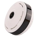 Sessleger 1 PCS 360-Grad-Panorama-CCTV-Kamera Wifi 1080P HD Wireless VR-Kamera Fernbedienung Überwachungskamera P2P EU-Stecker