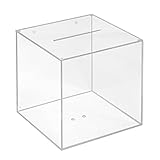 Losbox aus Acrylglas in 200x200x200mm - Zeigis® / Spendenbox/Aktionsbox/Gewinnspielbox/transparent/durchsichtig/Acryl/Plexiglas®