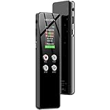 MECHEN 64GB Diktiergerät, One-Touch-Aufnahme, Sprachsteuerung, 1536kbps Tragbares Digitales Voice Recorder, USB C, für Interviews/Klassen/Meeting