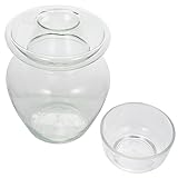 Ciieeo 1Stk Kimchi-Altar Einmachglas mit breiter Öffnung Kimchi versiegelte Dose glasflasche kitchen containers eingelegtes Gemüse kann Lebensmitteldose mit großem Fassungsvermögen