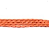 Teleskop Netzkabel, Außenverlängerung Vintage Geflochtene Haus Pendelleuchte Kabel Kabel 2 Kern 2 x 0,75 mm Stoff gedreht Elektrodraht Gewebt Textil Beleuchtung Draht Solarmantel (Orange,10 Meter)