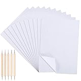 Xinstroe 150PCS Kohlepapier Weißes Graphitpapier Weißes Carbon Transfer Transparentes Papier mit 5PCS Markierungsstift Perfekt für die Rückverfolgung (A4)