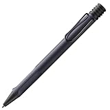 Lamy safari steel black Kugelschreiber - zeitlos klassicher Kuli mit ergonomischem Griff & robustem ASA-Kunststoff - inkl. Großraummine M 16 in Strichbreite M in schwarz