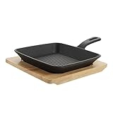 COLLBATH 1 Satz Teppanyaki-platte Antihaft-omelettpfanne Haushaltspfanne Quadratische Backform Grillpfanne Mit Antihaftbeschichtung Pfannkuchen-grillplatte Flache Kochpfanne Black Holz