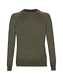 Dilling Sweatshirt aus natürlicher Merinowolle für Herren Dunkelgrün meliert