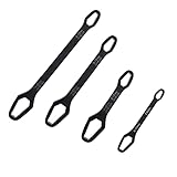 Saipe 4-teiliges Universal-Multifunktionsschlüssel-Set, verstellbarer Doppelkopf-Torx-Schraubenschlüssel, selbstspannende Schraubenschlüssel, Handwerkzeuge für 3 mm-22 mm Muttern