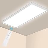 Epicflare LED Deckenleuchte 58x20x2.8 cm IP44 LED Panel mit Fernbedienung 2700K - 6500K Led Deckenleuchte Flach Warmweiß Kaltweiß für Wohnzimmer Schlafzimmer Küche Badezimmer