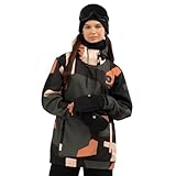 SIROKO - Snowboardjacke für Damen W1-W Sandboard - L - Schwarz/Braun