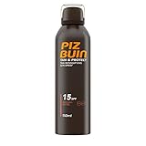 Piz Buin Tan & Protect Tan Intensifying Sun Spray LSF 15, schnell einziehendes Bräunungsbeschleuniger Sonnenspray mit Sonnenschutz (1 x 150 ml)