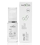 weSQin Augencreme gegen Falten und Augenringe - Tränensäcke Krähenfüße & Augenringe entfernen - Anti Aging - Serum mit ozonisiertes Hanföl eingekapselt in Hyaluronsäure - 30ml