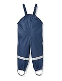 Playshoes Unisex Kinder Matschhose Regenlatzhose Textilfutter Wind- Und Wasserdichte Regenhose Regenbekleidung, Marine, 86 EU