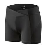 Homord Fahrradunterhose Damen, Radlerhose Damen Gepolstert Atmungsaktiv Fahrradhose Shorts MTB Radunterhose Kurz Radsportunterwäsche Radsport Unterhose für Damen-XL