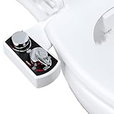 Hibbent Bidet Aufsatz für Toilette, Cold/Heiß Water Bidet Dusch-WC,Intimreinigung mit Selbstreinigende Düsen Wasserstrahl regulierbar Po Dusche und Lady-Dusche