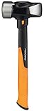 Fiskars Fäustel IsoCore L für den Einsatz bei Präzisionsabbrucharbeiten, Länge: 36 cm, Gewicht: 2,18 kg, Schwarz/Orange, 1020218