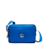 Kipling Abanu M Satin Blue Vielseitige Medium Crossbody Tasche mit verstellbarem Schultergurt, blau, MEDIUM