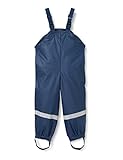 Playshoes Matschhose Regenlatzhose Ungefüttert Unisex Kinder Wind- und wasserdichte Regenhose Regenbekleidung, marine, 98