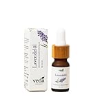 Veda Naturals ätherisches Lavendelöl (10ml) - Lavendar Essential Oil - Lavandula Angustifolia - für die Aromatherapie und zur Entspannung - Cosmos Natural certified