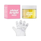 Shine Bright Pads, Shine Bright Kojic Pads 55 Pads Kojic Reinigungspads Shine Bright Gesichtspads für dunkle Haut hellt die Haut auf und gleicht sie aus, 15 ml (7.1X7.1CM)