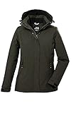 killtec Damen Funktionsjacke/Outdoorjacke mit abzippbarer Kapuze KOW 37 WMN JCKT, dunkeloliv, 44, 39702-000