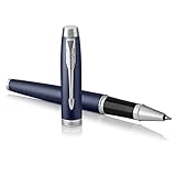 Parker IM Tintenroller | Matte Blue | feine Spitze | Schwarz | Geschenkbox