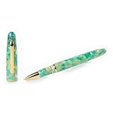 Esterbrook Estie Tintenroller in der Farbe Sea Glass Gold mit Edelharz, ESG817