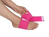 Hydas Universal Gelenkbandage, eine Bandage viele Anwendungen, Made in Germany, 2er Pack, pink