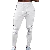 Hosen Männer Slim Fit Stretch Cargopants Cargo Hose Arbeitshos Stretch Straight Arbeitshose Übergröße Stoffhose Retro Loose Fit Outdoorhose für Männer