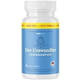 Der Umwandler Leber Komplex Kapseln | Naturreine Pflanzenkraft | Qualität für Männer und Frauen | 60 Kapseln | 1x