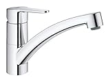 GROHE StartEco - Einhand- Spültischarmatur (Schwenkbereich 140°, langlebige Oberfläche, flacher Auslauf), chrom, 31685000