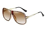 SHEEN KELLY Retro 80er Vintage Piloten Sonnenbrillen Metall Damen Herren Die klassische eyewear Neutral Große Transparente brillen Luxus